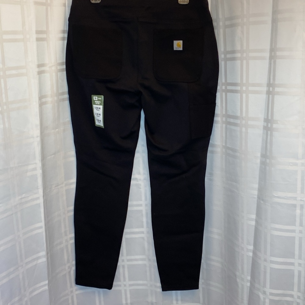 Women’s Carhartt Force Midweight Pocket Legging Black Pants Large 12-14 NEW